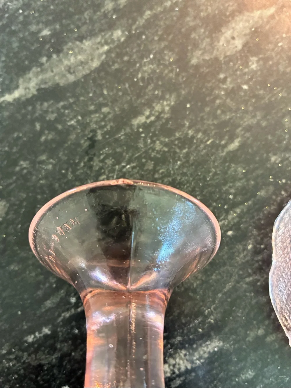 Vintage Pink Fairy Lamp Pressed Glass made in Taiwan Grandma Cottagecore